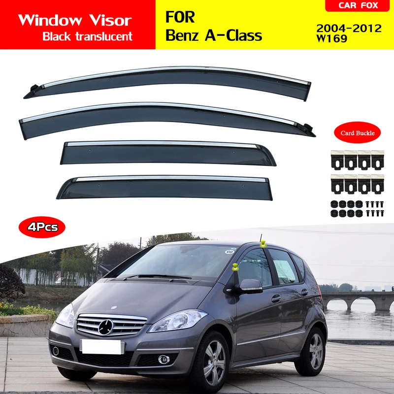 

For Mercedes-Benz A Class Plastic Window Visor Vent Shades Sun Rain Deflector Guard For Mercedes-Benz A Class Auto Accessories 4