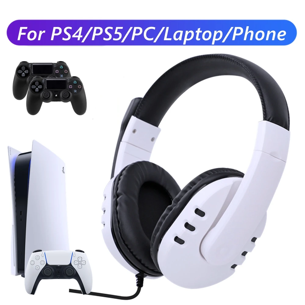 

Игровые наушники 2021 шт. для PS4 PS5 3D, игровые стереонаушники с микрофоном, игровые наушники для сотовых телефонов PlayStation 5