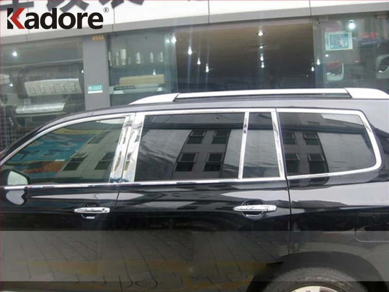 Подходит для Toyota Highlander 2008 2009 2010 2011 из нержавеющей стали|window trim|car window trimstainless steel
