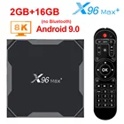ТВ-приставка X96 Max Plus, Android 2020, 4 + 64 ГБ, Amlogic S905x3, 4 ядра, Wi-Fi, Bt, H.265, 8k, 24fps, поддержка Youtube, X96max Plus, 9,0