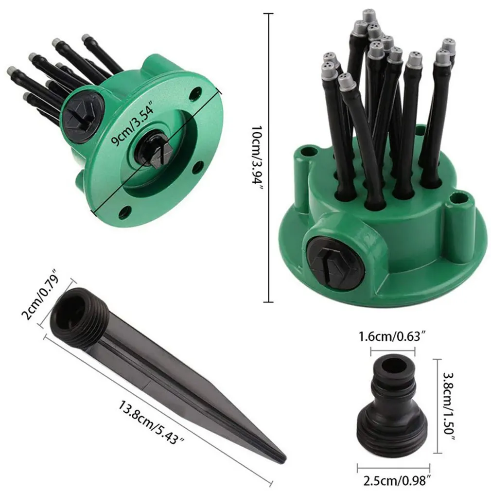 

Gardening garden shower tool watering nozzle 360-degrees and automatic watering design High efficiency Lawn sprayer