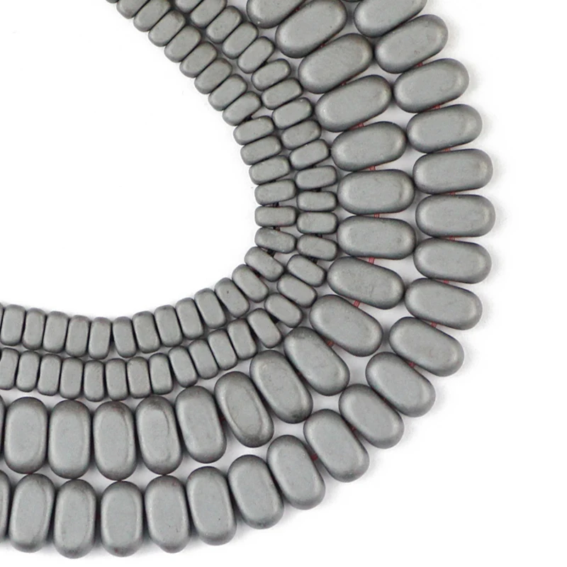 YHBZRET прямоугольные матовые черные гематит натуральный камень кубические бусины