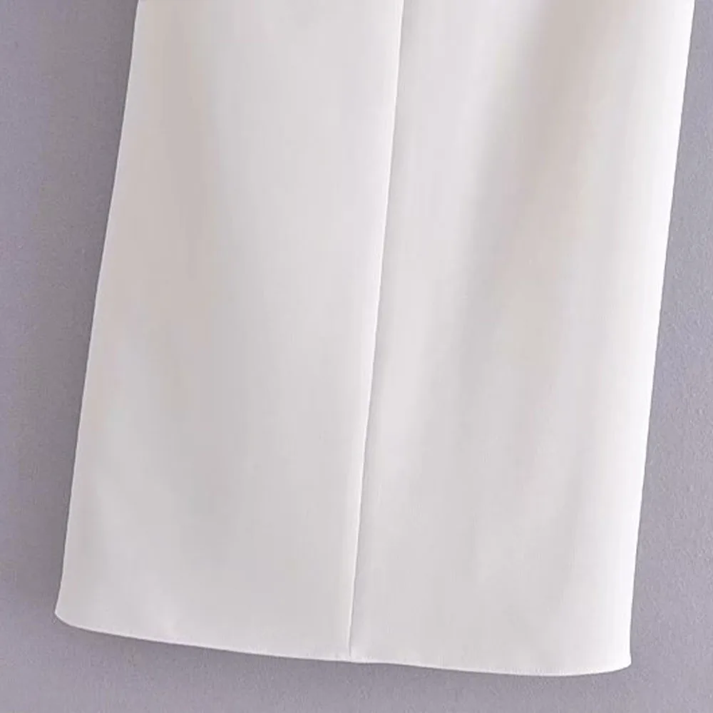 

ZA Irregular High Waist Women's Summer 2021 Thin Section Temperament Mid-Long Section Folded Split A-line Skirt Skirt