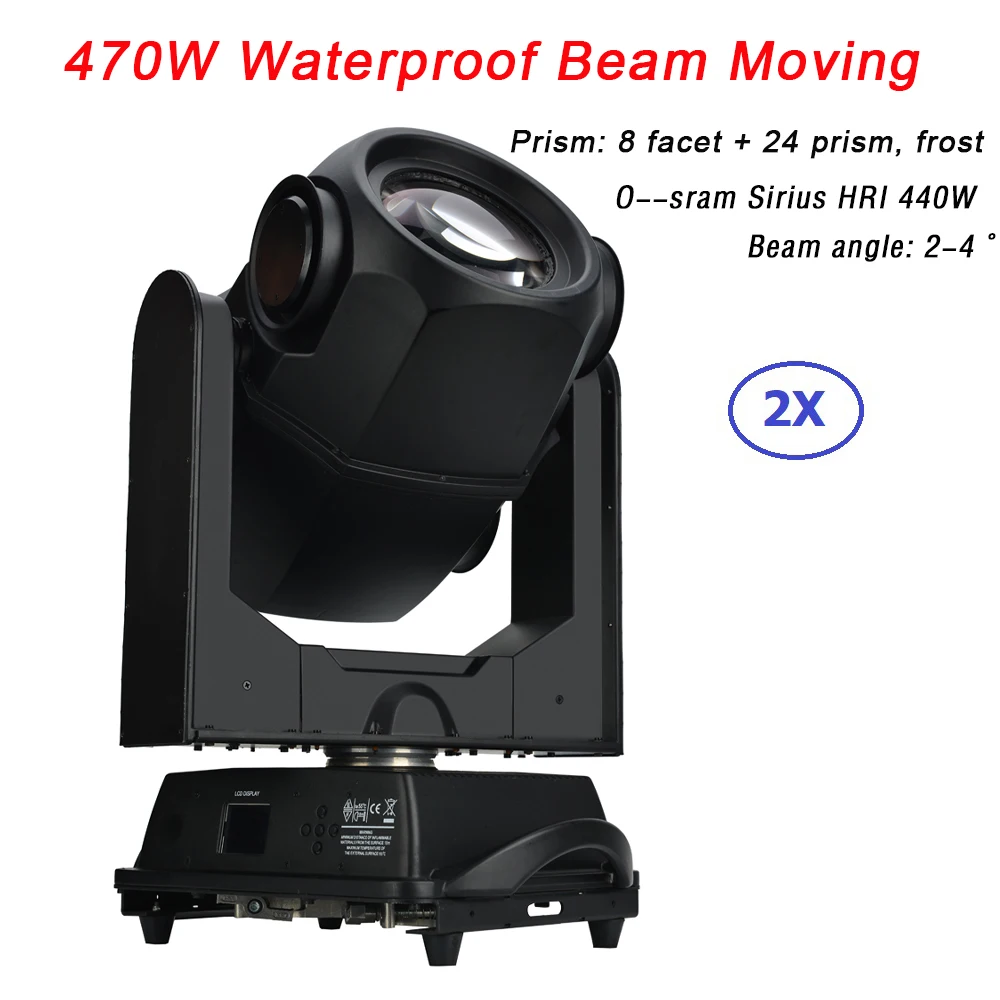 Goedkoop Professionele Waterdichte Moving Head 470W Beam Spot Moving Head Licht 8/24 Facet Prism Voor Outdoor Party Licht Muziek Concert Dj