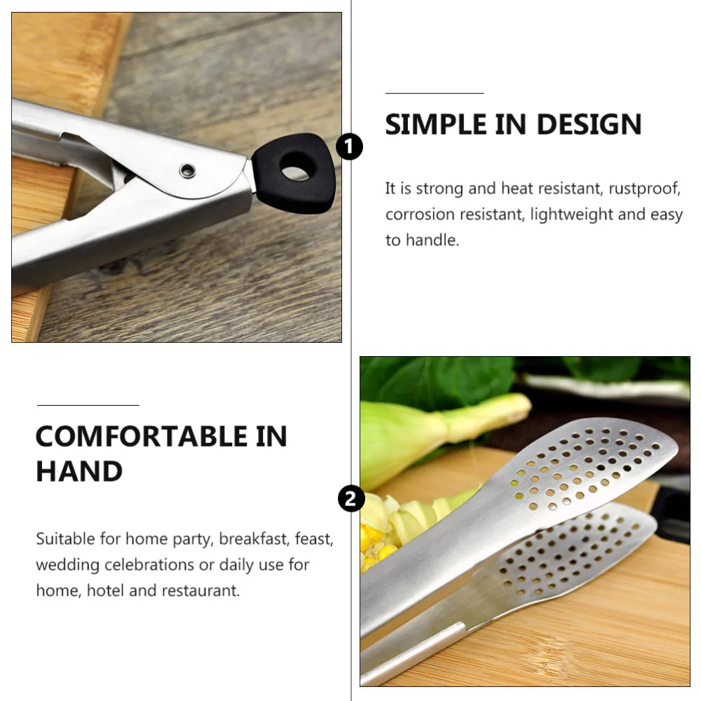 

Stainless Steel Food Tongs Multifunctional Food Tong Steak Clip Bread Clip