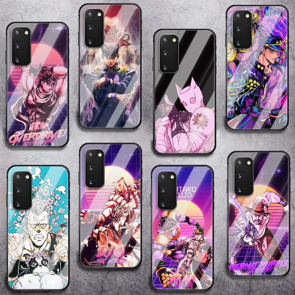

JoJo's Bizarre Adventure Tempered Glass Phone Case For Samsung Galaxy A 10 20E 21 30 31 50 51 52 70 71 72 S 5G Cover Cell Funda