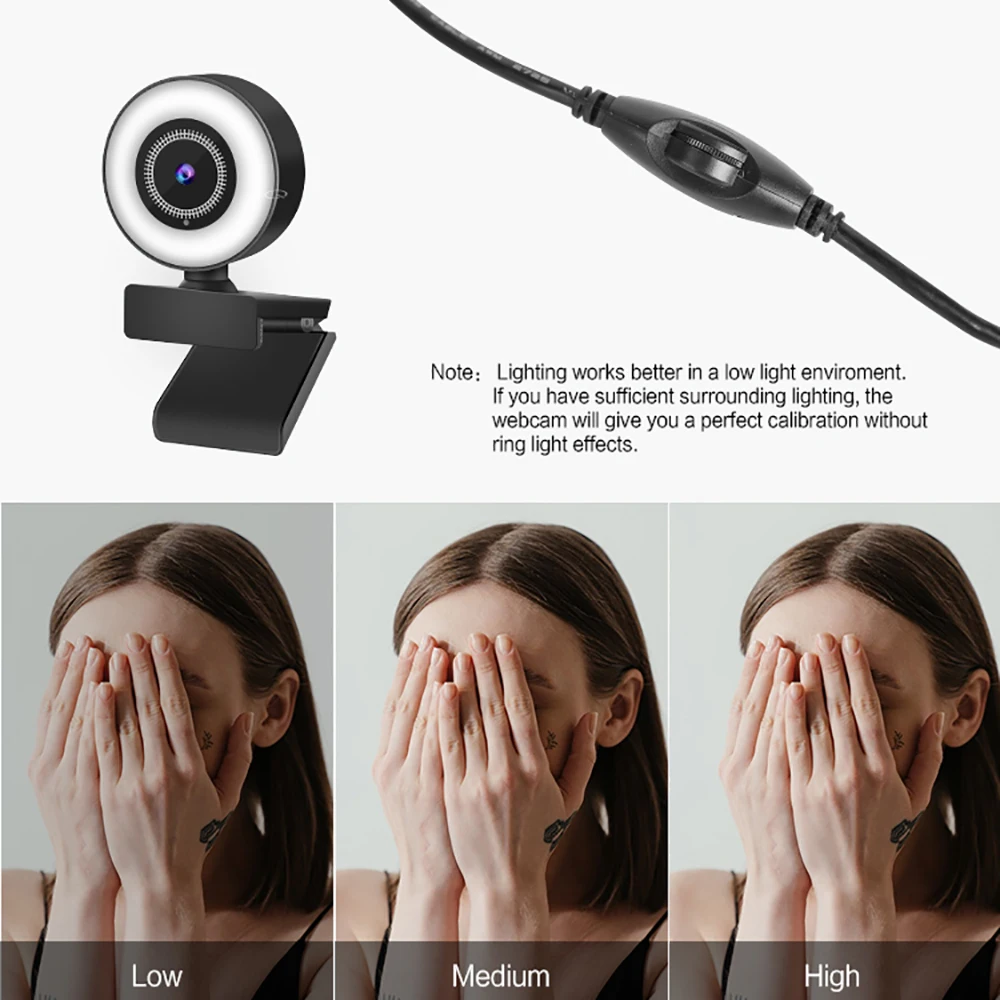 Веб-камера с автофокусом Full HD 1080P микрофоном | Компьютеры и офис