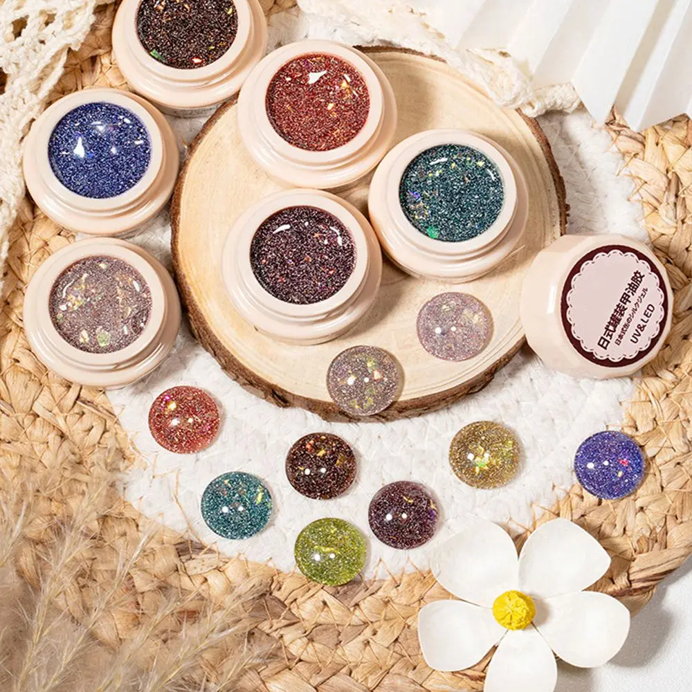 

Янтарный бриллиантовый Гель-лак для ногтей для рисования ногтей ледяной Гель-лак для ногтей с блестками Блестящий лак для ногтей