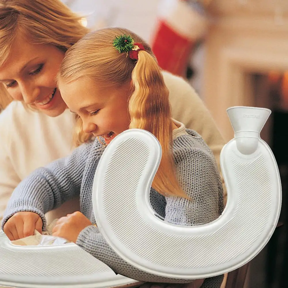 U образная бутылка для горячей воды из натурального каучука с подогревом