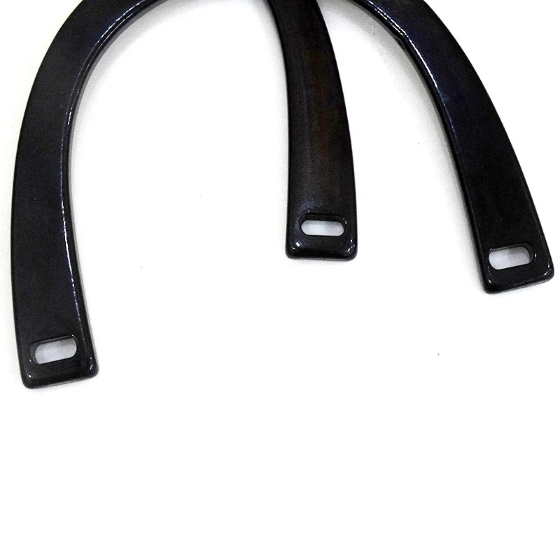 10Pcs 16cm Black Acrylic U Shape Handbag Handles Handmade Plastic Frame Handle DIY Bag Accessories