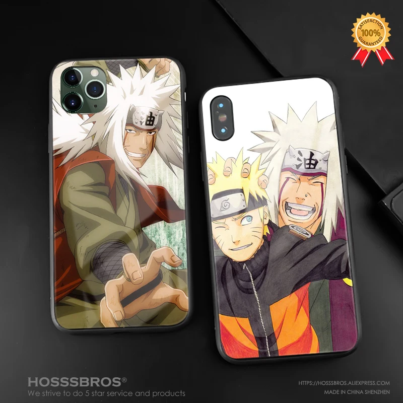 Мягкий силиконовый стеклянный чехол Jiraiya Namikaze Shippuden для Apple iPhone 6 6s 7 8 Plus X XR XS 11 Pro