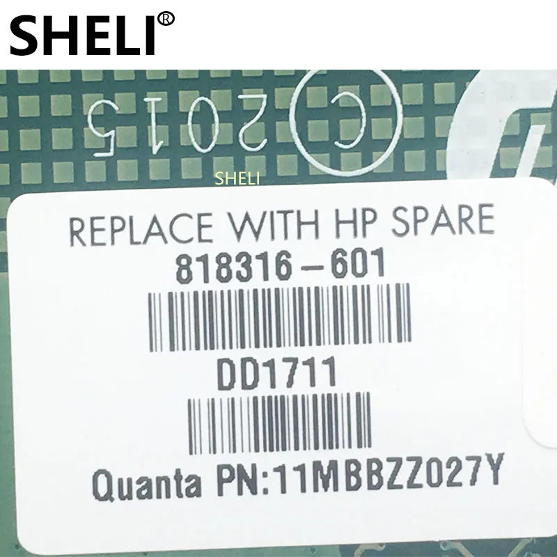 Шели для HP 20 e серии Материнская плата ноутбука 818316 601 DAN69AMB6D0 SR2A9 N3050 процессор
