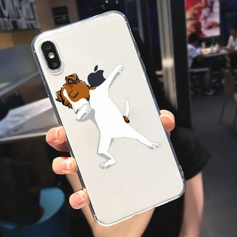 

Jack Russell Terrier Dog Phone Case Transparent soft For iphone 5 6 7 8 11 12 s c se plus mini x xs xr pro max