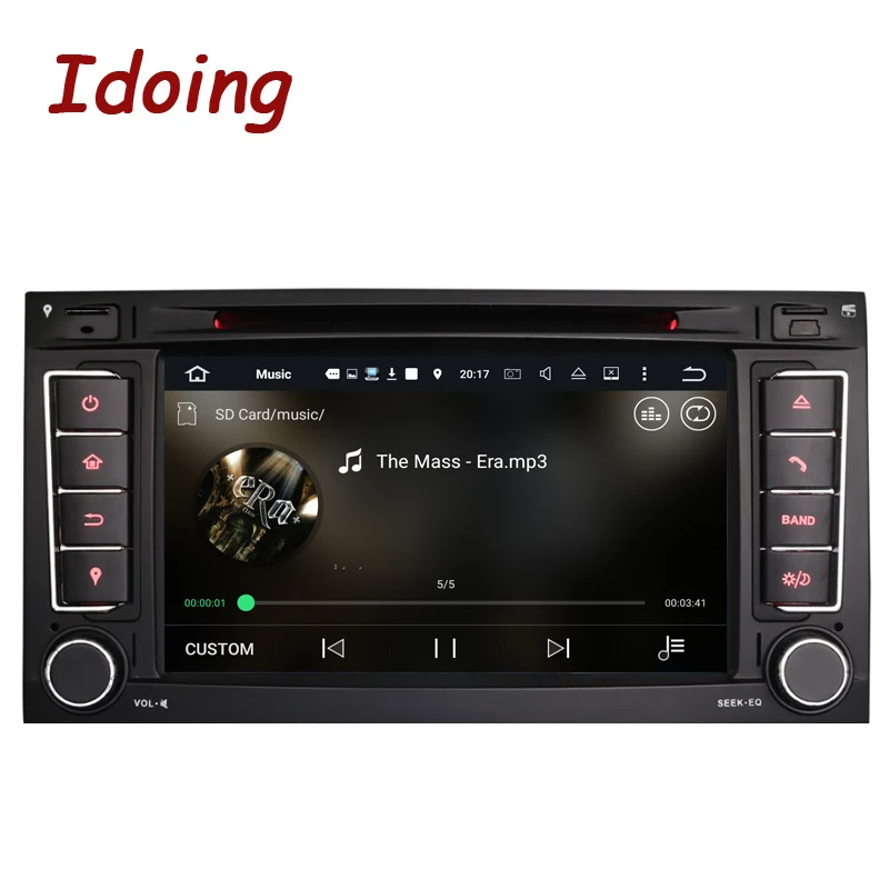 Idoing 2Din Android7.1 для VW/Volkswagen Touareg Мультимедиа Видео плеер руль GPS навигация Радио
