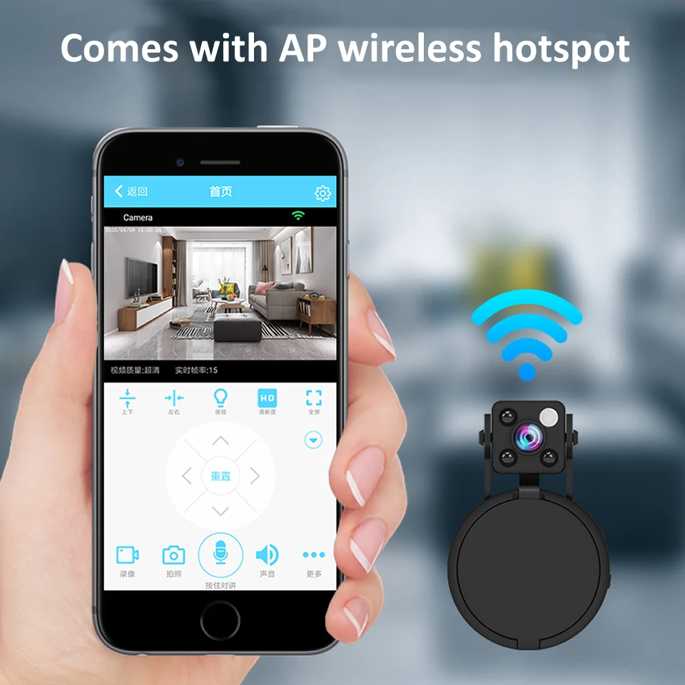 

New 1080P HD Mini WiFi Camera IR Night Vision Home Security IP Camera CCTV Motion Detection Baby Monitor Wireless DVR Camcorders