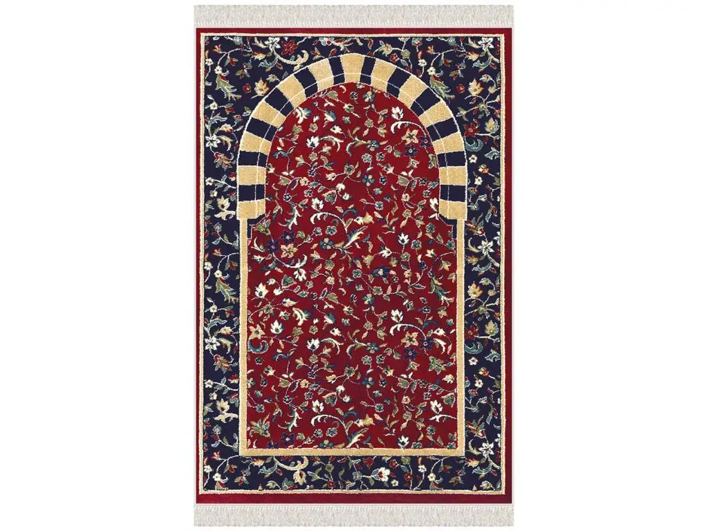 

Бархатный молитвенный коврик Орхидея бордового цвета