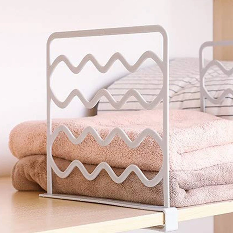 Closet Shelf Divider and Separators for Wood Shelves Kitchen Cabinets Libraries Clothes Organizer Dividers - 8 Pac | Дом и сад