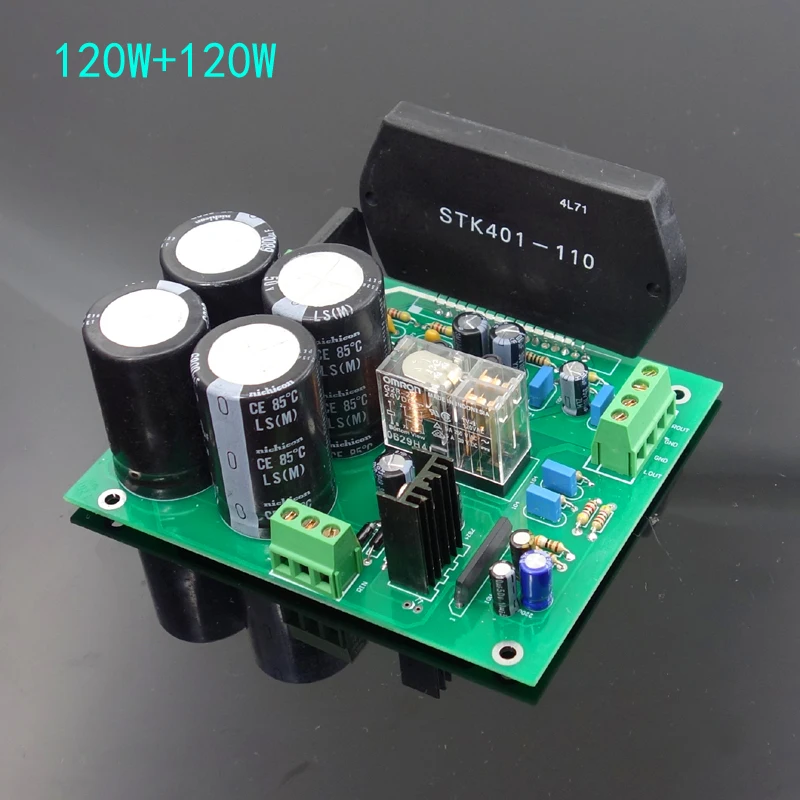 

Hifi STK401-140/110 stereo AMP High power 120W+120W / 70W+70W amplifier board / kit