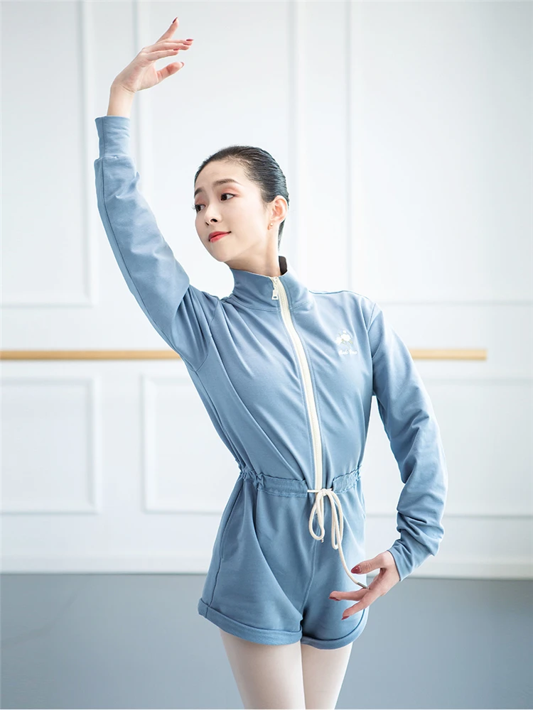 Танцевальная одежда для взрослых балета теплый топ с высокой талией и брюки