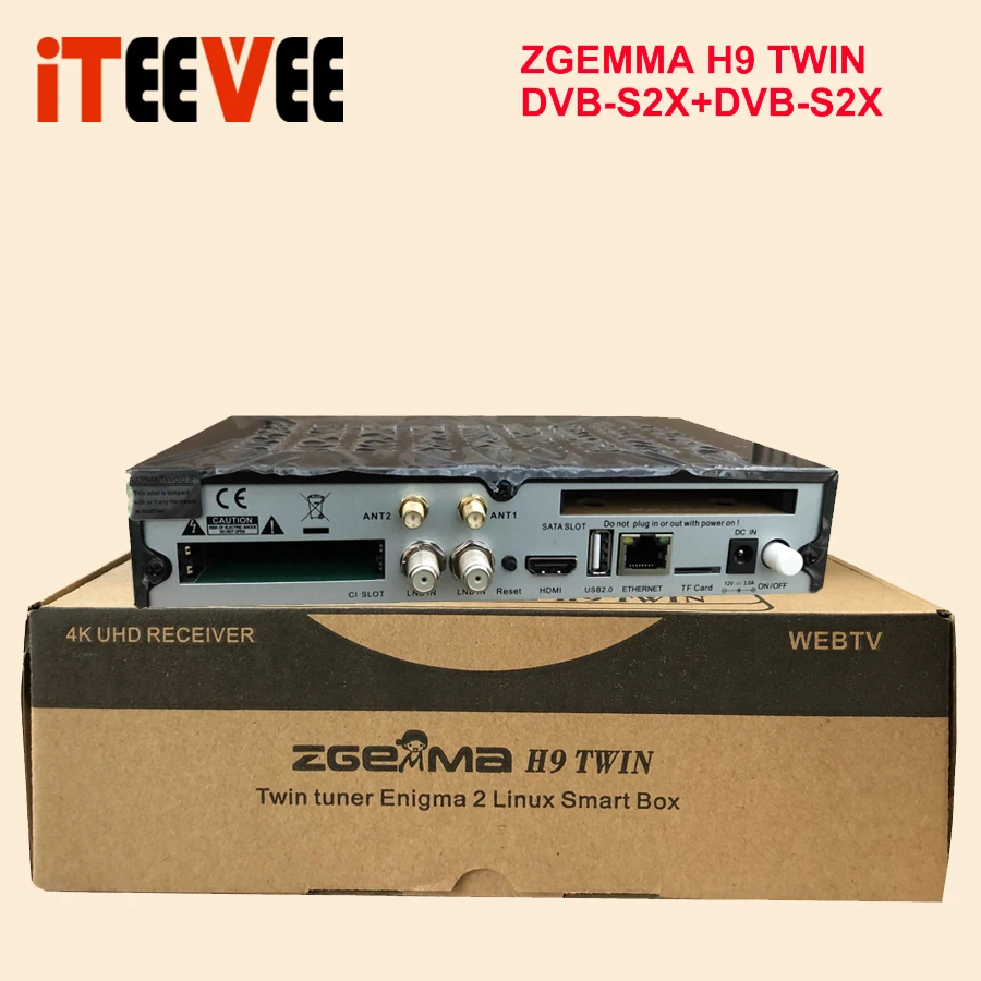 4K-UHD Linux Zgemma H9 Твин 2х DVB-S2X HEVC H.265 wifi Встроенный 2* CI+ sat ТВ приемник