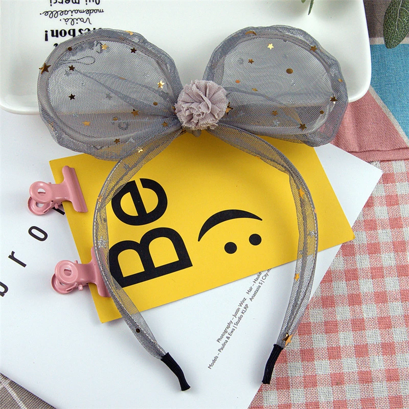 Рождественская повязка на голову с ушками Микки и Минни ободок для дня рождения