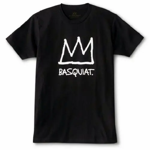 Футболка с логотипом в виде короны Jean Michel Basquiat NYC аутентичная и официальная