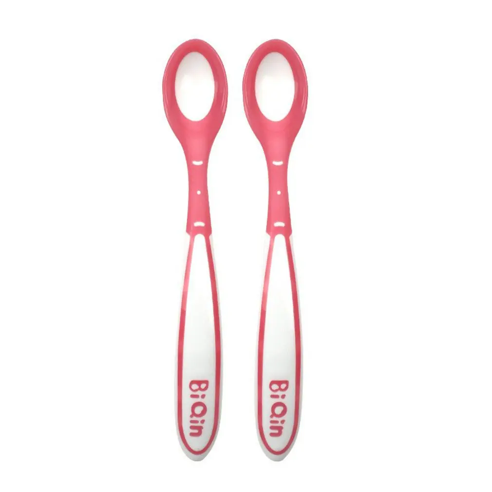 

Safety Spoons Warm Soup Spoon Child Medicine Spoon Hot Infant Safety Spoons Heat Sensitive Toddler Utensils First Stage