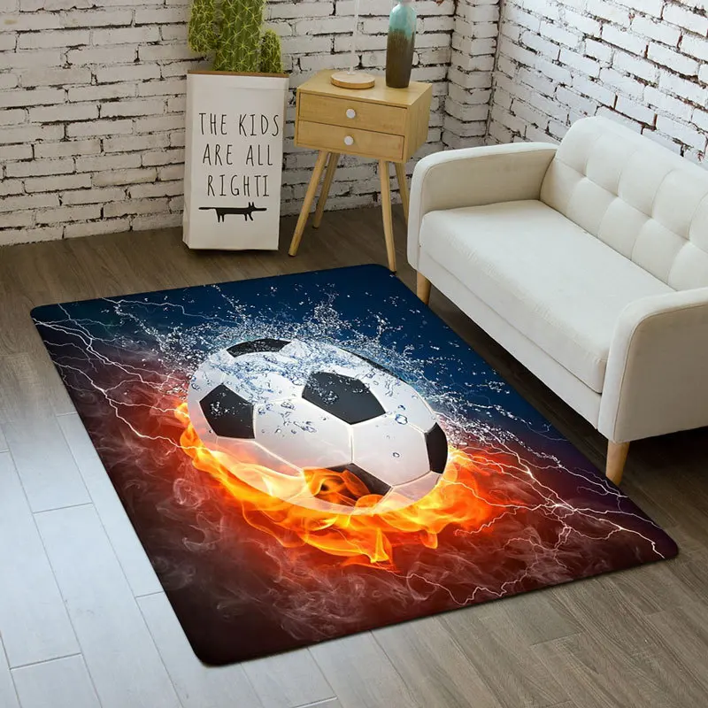 Футбольное поле декор пол пользовательские половики спальня гостиная детская игра ковры 