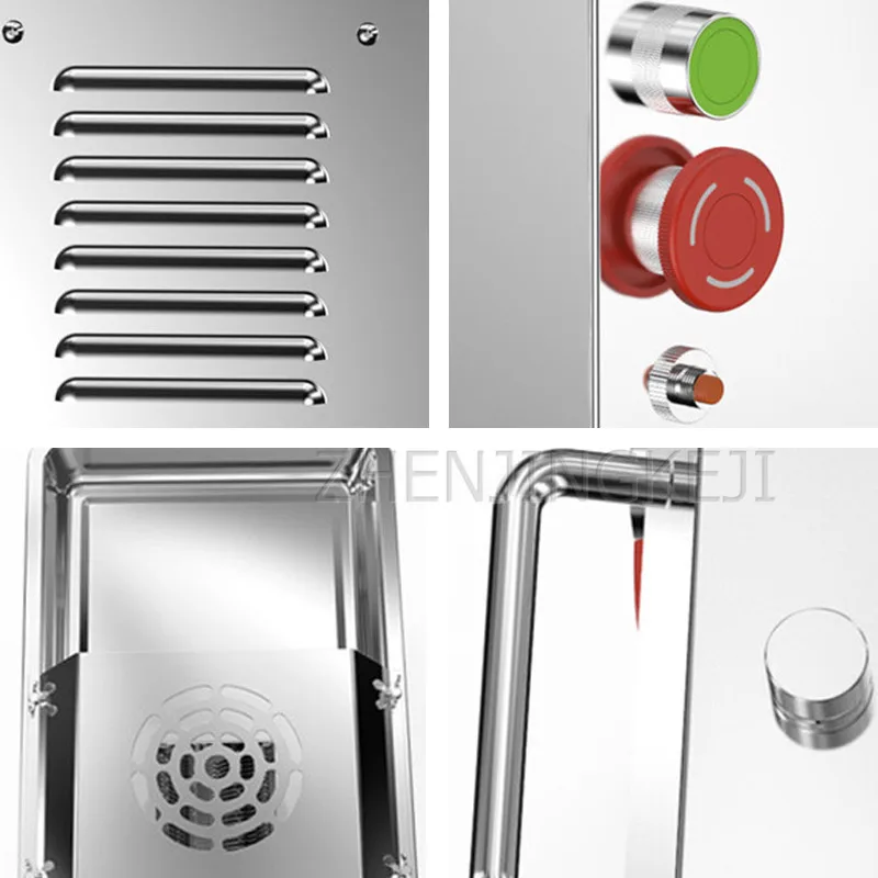 

220V Commercially Slicer Desktop Electric Stainless Steel Meat Vegetables Dicing Machine Restaurant Food Processing Equipment