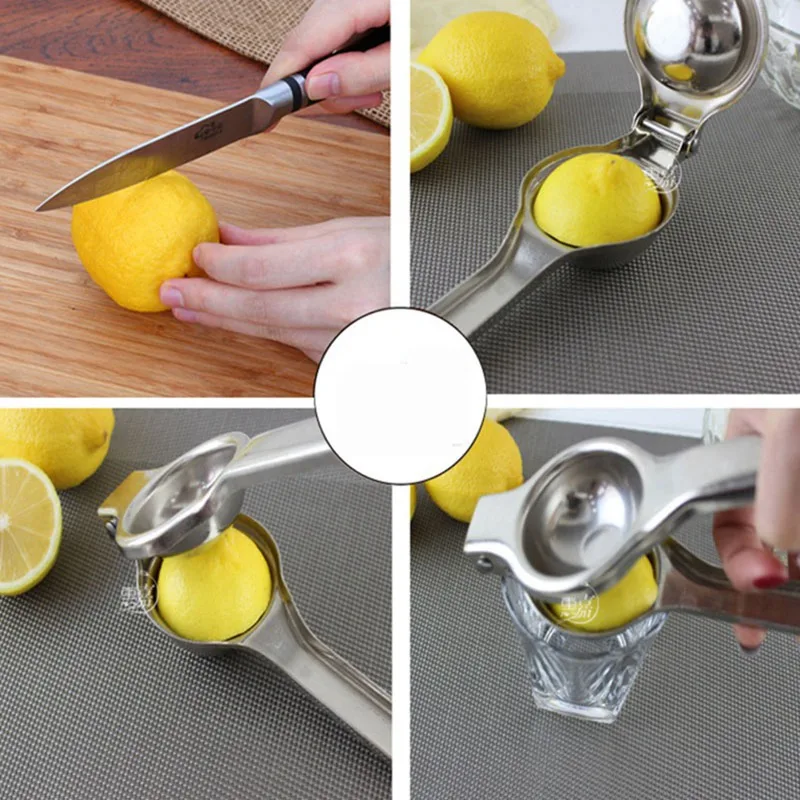 

Stainless Steel Citrus Fruits Squeezer Orange Hand Manual Juicer Kitchen Tools Lemon Juicer Orange Queezer Juice Fruit Pressing
