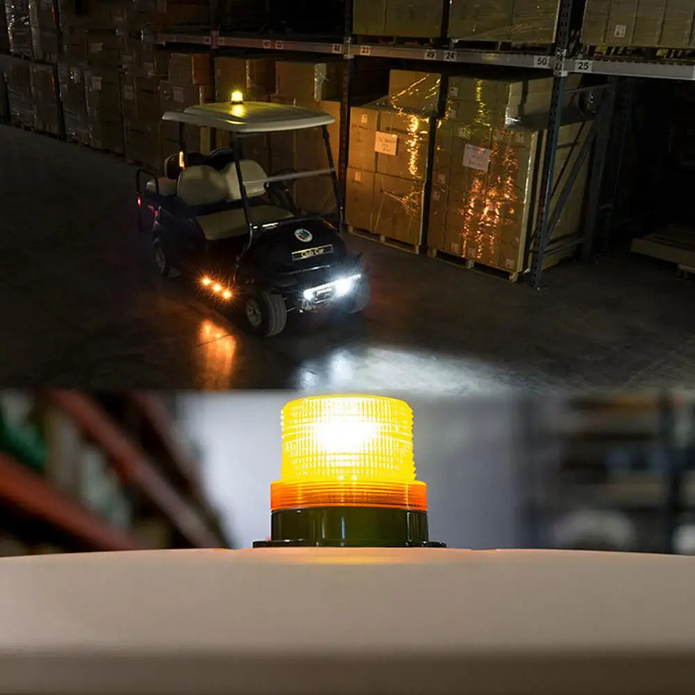 DC 12V-24V 12LEDs Magnetic Mounted Warning flash beacon safety Strobe Emergency light Police lights Red Blue Yellow Colors | Лампы и