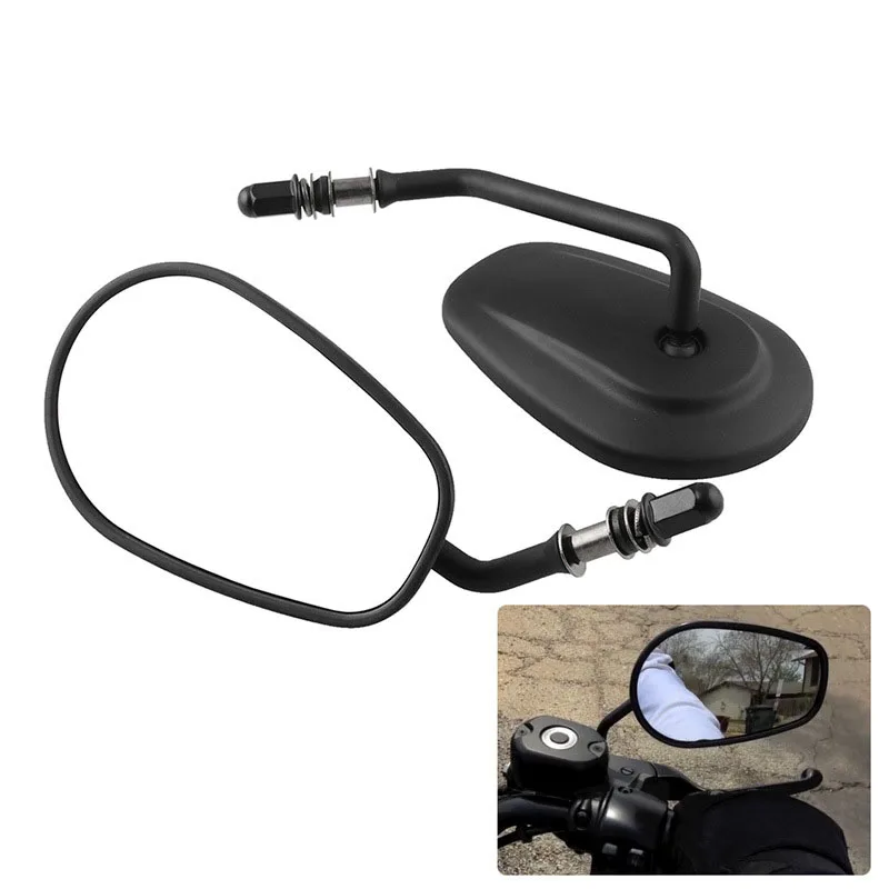 

1 Pair Universal Motorcycle Side Mirrors Rearview Mirror Black For Harley XL 883 1200