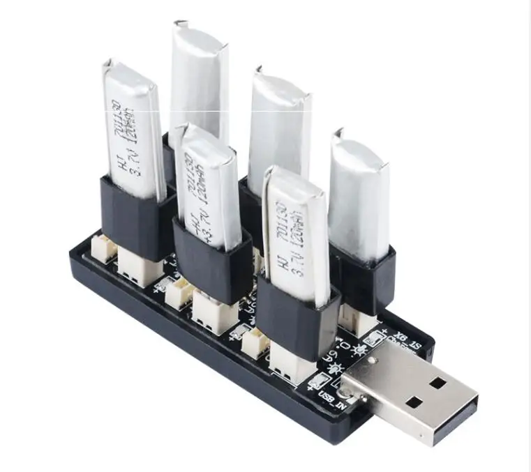 6CH USB до 3 7 V ~ 8 1S LiHv Lipo зарядное устройство плата адаптера 5V 2A для RC игрушки модель