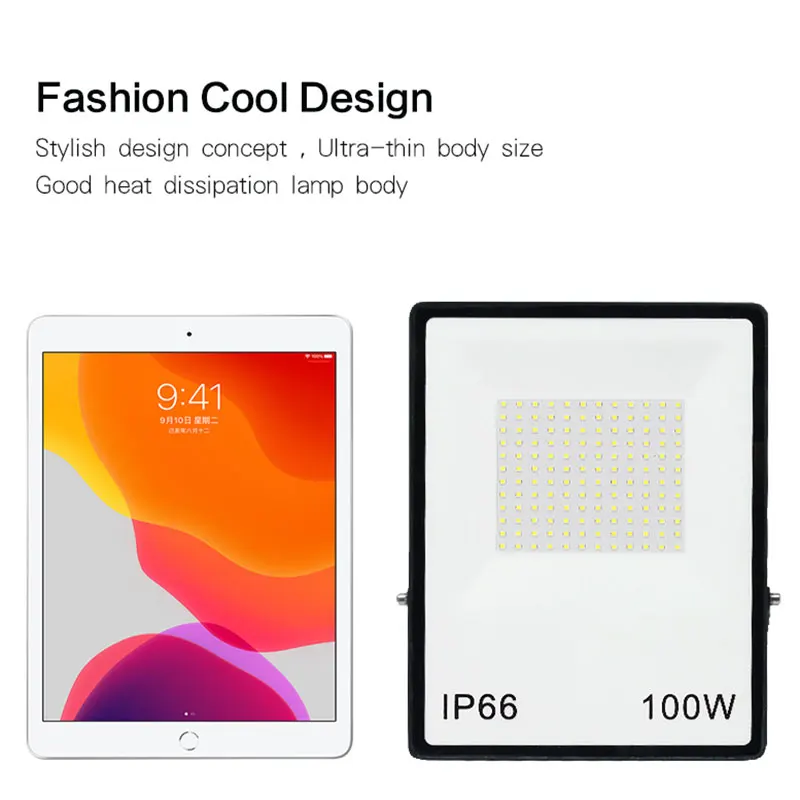Светодиодный прожектор 100 Вт 50 30 20 10 Ультратонкий белый отражатель для ipad уличный
