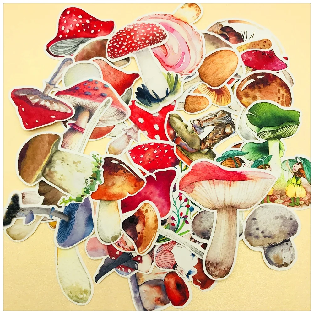 33 шт./компл. винтажная дождливая Грибная наклейка DIY Ремесло Скрапбукинг альбом