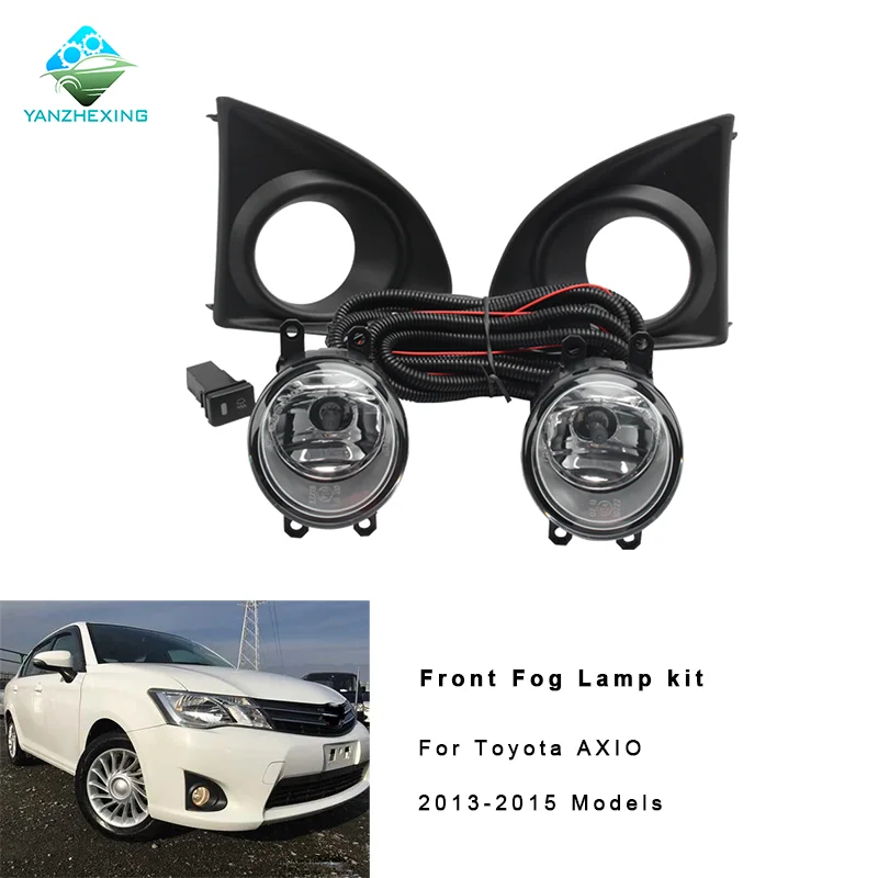 YZX передний бампер противотуманная фара комплект для Toyota corolla AXIO 2013 2014 2015 12V