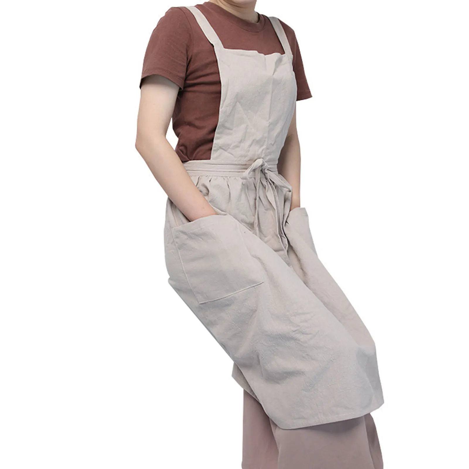 Фартук для выпечки сервис большого размера с 2 карманами легкая форма бариста