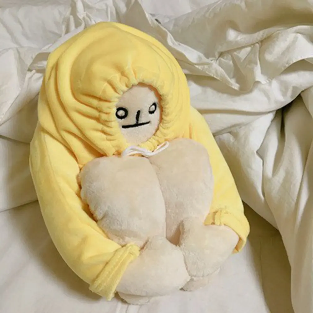

40 cm Banana Doll Birthday Gift Banana Man Doll Plush Toy Creative Ornaments With Magnet Changeable Plush Pillow Toy for Kids