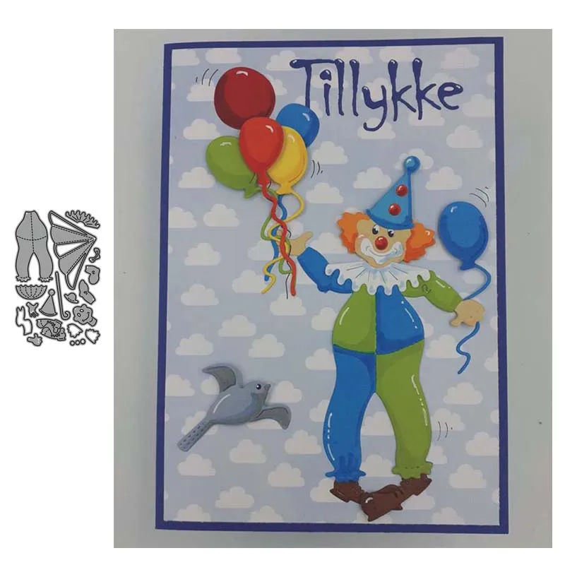 

JC Clown Clothes Metal Cutting Dies for Scrapbooking Mold Stencil Handmade Tools DIY Card Make Mould Model Craft Decor Template