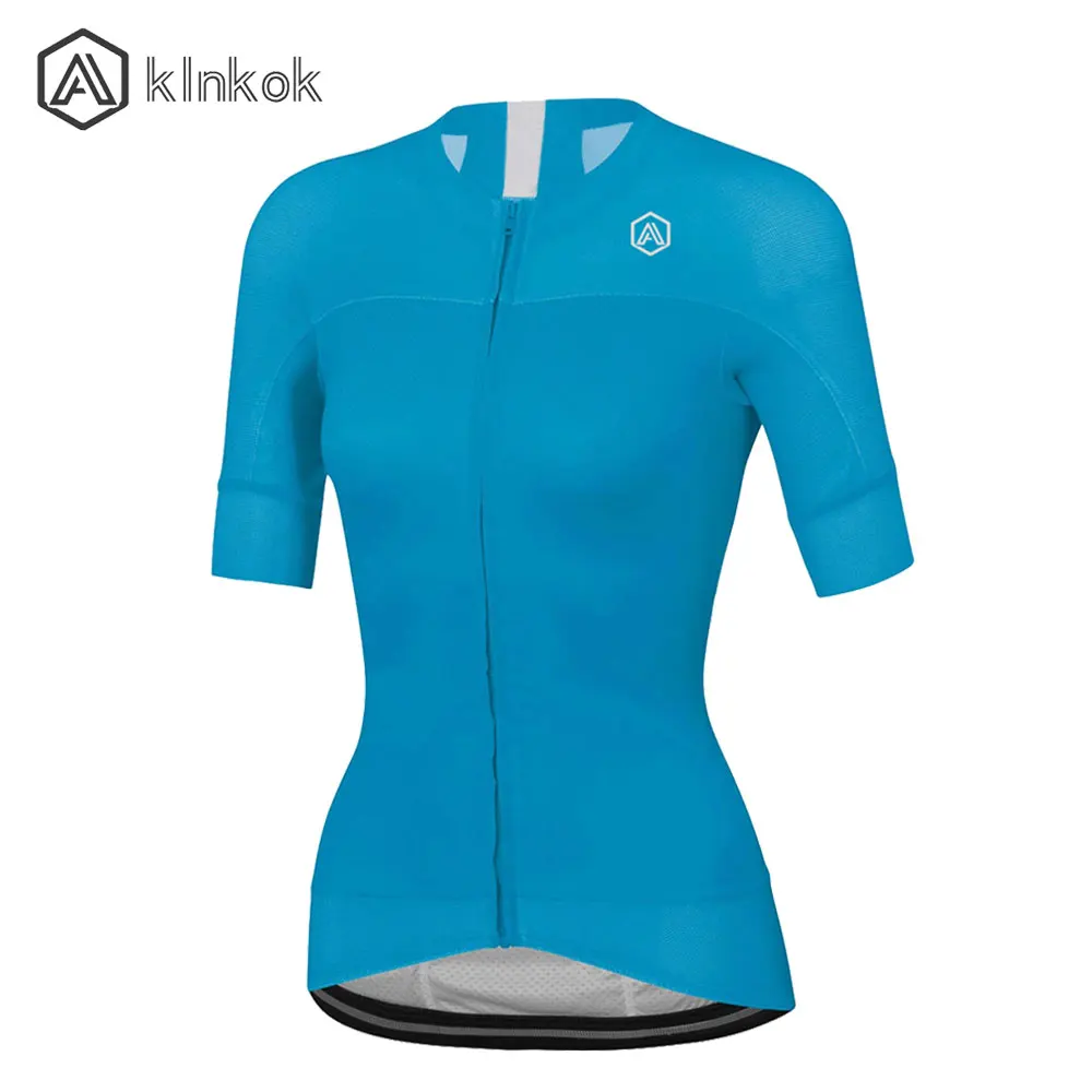 Женская велосипедная футболка с короткими рукавами и карманами эластичная