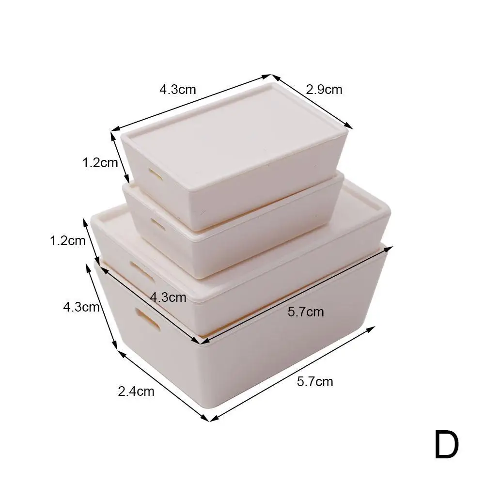 

1: 6 And 1:12 Mini Model Dollhouse Box With Lid / Storage Box / With Case 4 Piece Set