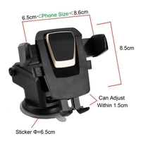 universal 360 degree easy one touch car mount for iphone x max handfree smart cellphone holder suction cup cradle stand holders