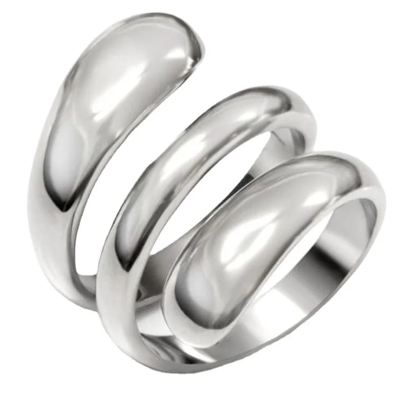 

Women's Stainless Steel 316 High Polished Spiral Fashion Ring Size 5-10