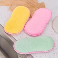 kitchen rag strong absorbent dish towel non oily dish cloth double sided household cleaning polyester fiber dish cloth