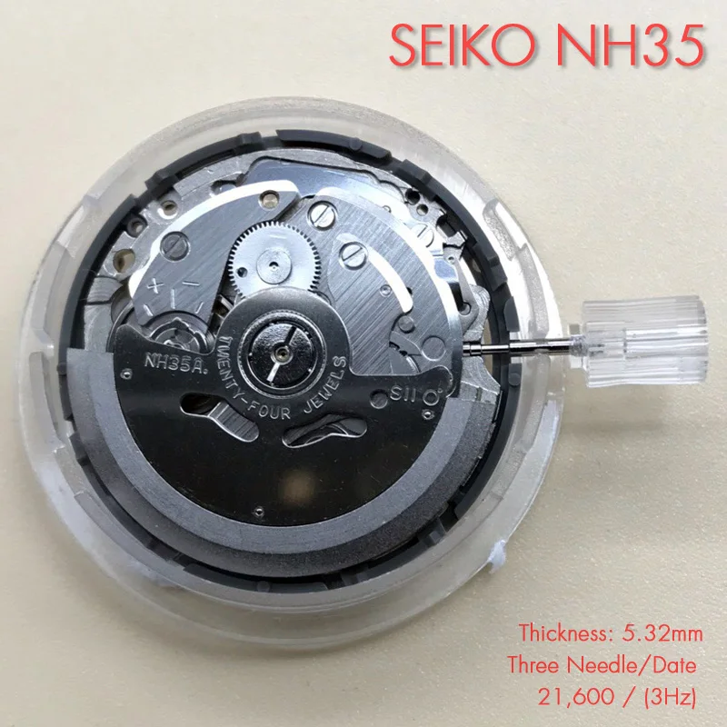 Часы наручные Seiko NH35 автоматические брендовые Запчасти для механических часов NH36