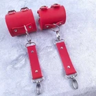 Бандаж для взрослых секс-игрушки SM красные наручники БДСМ фэнтезийные ограничения Фетиш эротический сексуальный секс-игрушки для женщин пары игры Флирт магазин