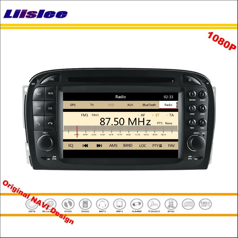 Для Mercedes Benz SL R230 2001 ~ 2004 стерео радио CD DVD плеер GPS навигация 1080P HD экранная система