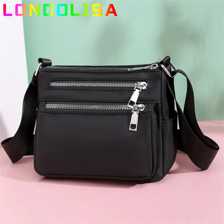 

5 Layers Zipper Women Crossbody Bag Casual Oxford Cloth Waterproof Shoulder Bags Sports Style Ladies Messenger Wallet Bolsa Sac