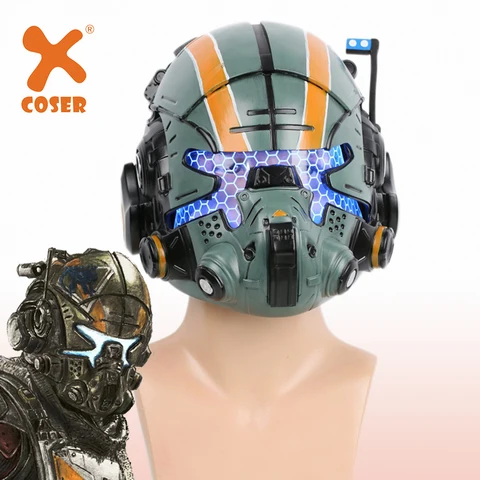XCOSER Titanfall 2 Джек Купер Косплей Шлем Игра Полная Голова полимерная маска с фото костюм реквизит на Хэллоуин для взрослых