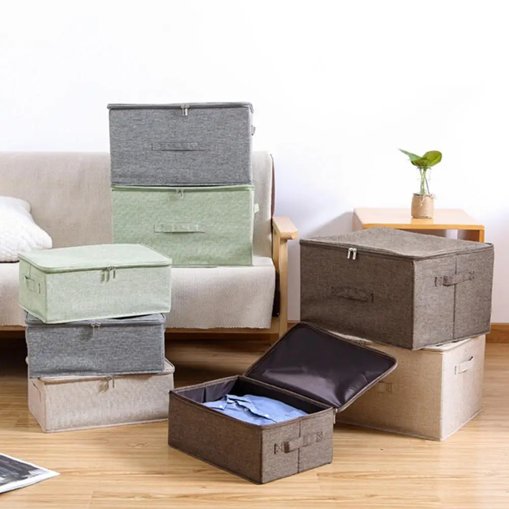 Складная коробка для хранения с застежкой-молнией и крышкой органайзер белья |